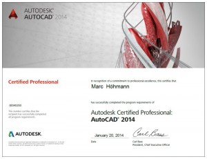 Autocad 2015 Zertifikation