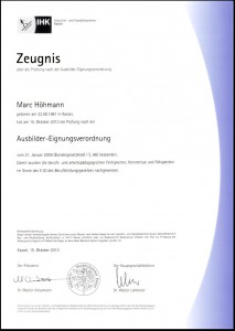 IHK Ausbilderberechtigung