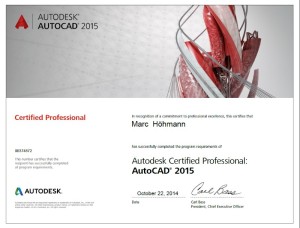 Autocad 2016 Zertifikation